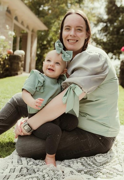 Melissa and baby Skylar Trumbull County